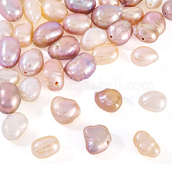 40Pcs 4 Colors Natural Cultured Freshwater Pearl Beads&nbsp;PEAR-CW0001-02