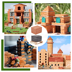 2 Colors Polymer Clay Mini Wall Bricks&nbsp;AJEW-OC0005-03B