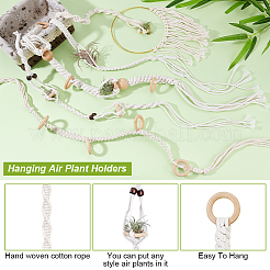 5Pcs 5 Styles Cotton Macrame Plant Hangers&nbsp;AJEW-GA0007-83
