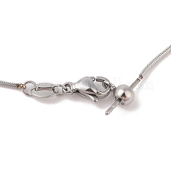 304 Stainless Steel Snake Chain Necklace&nbsp;STAS-M065-20P
