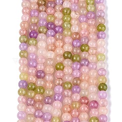 Ombre Effect Dyed Crackle Glass Beads Strands&nbsp;GLAA-Q106-01A-B15