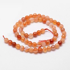 Natural Red Agate Beads Strands&nbsp;X-G-D840-34-4mm