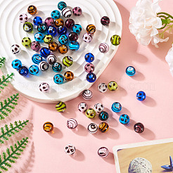 64Pcs 16 Styles Handmade Lampwork Beads&nbsp;LAMP-TA0001-59A