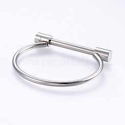 Tarnish Resistant 304 Stainless Steel Bangles&nbsp;BJEW-P222-14P