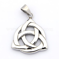 Retro 304 Stainless Steel Pendants&nbsp;STAS-F006-028B
