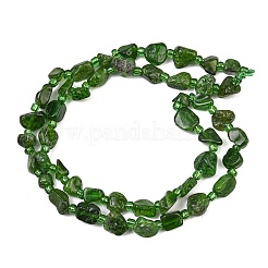 Natural Diopside Beads Strands&nbsp;GG-CBA3A44-C09-01