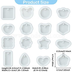 16Pcs DIY Pendant Silicone Molds&nbsp;SIMO-YWC0001-03
