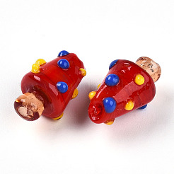 Handmade Lampwork Bumpy Beads&nbsp;LAMP-T022-02A-08
