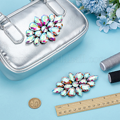 2Pcs Flower Glass Rhinestone Costume Accessories&nbsp;FIND-FG0004-81C