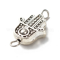 Tibetan Style Alloy Hamsa Hand Beads Links Connectors&nbsp;PALLOY-JF00950