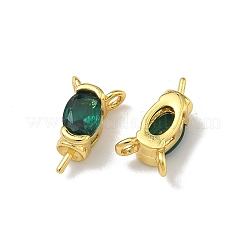 Brass Pave Single Cubic Zirconia Peg Bails Pin Charms&nbsp;KK-D226-01G-02