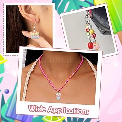 30Pcs 6 Styles Opaque Resin Pendants&nbsp;RESI-CJ0005-26