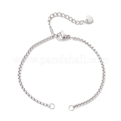 304 Stainless Steel Cable Chain & Venetian Chain & Rolo Chain Bracelet Making&nbsp;AJEW-JB01441