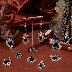 16Pcs 8 Styles Alloy Pendants&nbsp;ENAM-UN0001-10