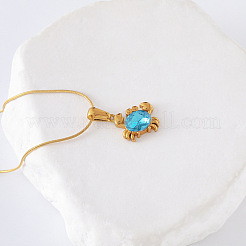 3Pcs Elegant Stainless Steel Crab Pendant Necklaces for Women and Girls&nbsp;LK4464