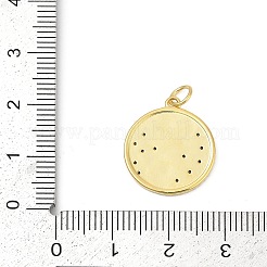 Brass Micro Pave Cubic Zirconia Pendants&nbsp;KK-U058-18G