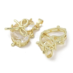 Real 18K Gold Plated Brass Glass Pendants&nbsp;KK-R161-02G-05
