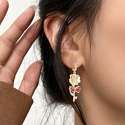12Pcs Brass Huggie Hoop Earring Findings&nbsp;KK-CN0003-37