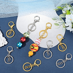 24Pcs 2 Caolors Alloy Keychain Clasps&nbsp;KEYC-SC0001-81