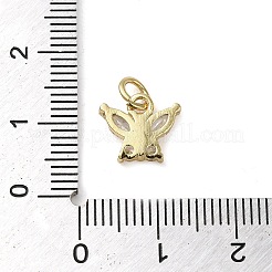 Brass Micro Pave Clear Cubic Zirconia Pendants&nbsp;KK-U005-01D-G