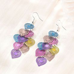 430 Stainless Steel Dangle Earrings&nbsp;EJEW-B157-01A