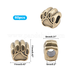 Tibetan Style Alloy European Beads&nbsp;MPDL-PH0001-11AB