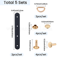 5 Bags Imitation Leather Buckles&nbsp;AJEW-CL0002-77A