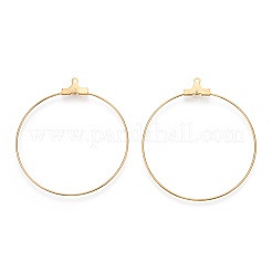 PVD Vacuum Plating 304 Stainless Steel Pendants&nbsp;STAS-T031-20-35mm-G