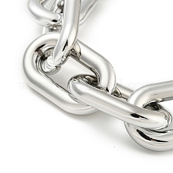 Chunky CCB Plastic Curb/Cable Chain Necklaces for Women&nbsp;NJEW-K261-01A-P-1