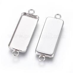 Non-Tarnish 304 Stainless Steel Cabochon Connector Settings&nbsp;X-STAS-F222-032