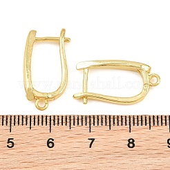 Brass Micro Pave Cubic Zirconia Hoop Earring Findings&nbsp;CU-CBAB5B4-03G