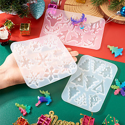 3Pcs 3 Styles DIY Food Grade Silicone Molds&nbsp;AJEW-TA0001-88B
