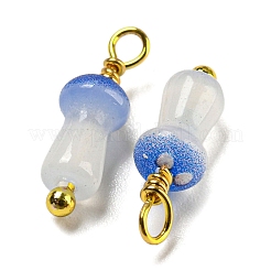 Mushroom Glass Charms&nbsp;KK-C046-02D