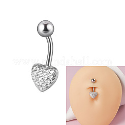 304 Stainless Steel with Crystal Rhinestone Belly Rings&nbsp;FS-WG2C664-04