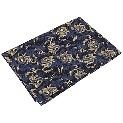 Japanese Style Dragon Cotton Fiber Cloth Fabric&nbsp;DIY-WH0591-417A