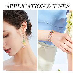 400Pcs 10 Colors Transparent Glass Beads Strands&nbsp;GLAA-TA0002-88