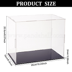 Transparent Plastic Minifigure Display Cases&nbsp;ODIS-WH0029-72A