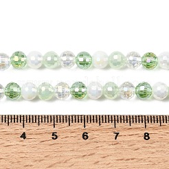 Electroplate Glass Beads Strands&nbsp;EGLA-D300-06-6mm-23