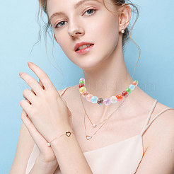 Heart Butterfly Mixed Acrylic & Brass Rhinestone Spacer Beads Findings Kits&nbsp;DIY-CA0008-06