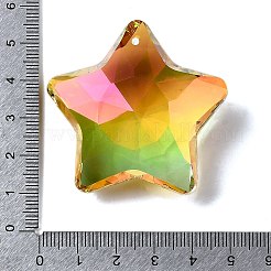 Electroplated Glass Pendants&nbsp;X-GLAA-G122-05B