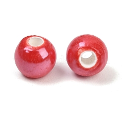 Glazed Porcelain Round Beads&nbsp;PORC-S489-8mm-14