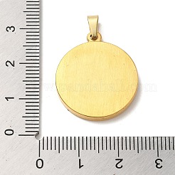 Ion Plating(IP) 304 Stainless Steel Pendants Cabochon Settings&nbsp;STAS-L272-002G