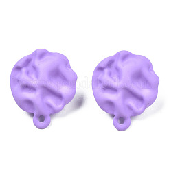 Spray Painted Iron Stud Earring Findings&nbsp;IFIN-N008-015B
