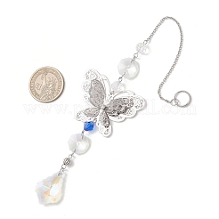 Glass Teardrop Hanging Suncatchers&nbsp;HJEW-JM04755-01