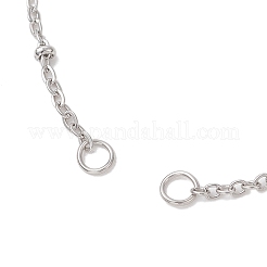 304 Stainless Steel Cable Chain Satellite Chain Slider Bracelet Making&nbsp;AJEW-JB01502-02