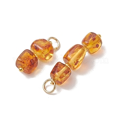 3Pcs 3 Styles Natural Amber Pendants&nbsp;PALLOY-JF05252