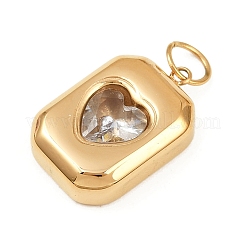 304 Stainless Steel Glass Pendants&nbsp;LS-STAS-K307-13G