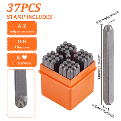 37Pcs Steel Seal Stamps&nbsp;DIY-WH0061-004
