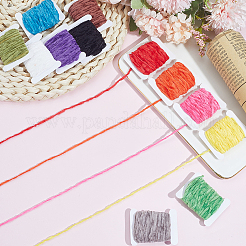 12Pcs 12 Colors Polyester Chenille Yarn Roll&nbsp;OCOR-SP0001-36