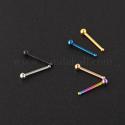 304 Stainless Steel Round Ball Nose Bone Rings&nbsp;WG2C4E4-06